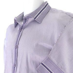 H2O Classic Collection Men's XX-Large Long Sleeve Stripe Button Down Shirt "EUC"